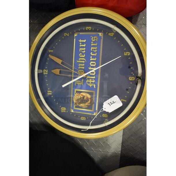 CUSTOM MADE! ONE OF A KIND! Lionheart Clock! 20x20x6 - Image 1 of 4