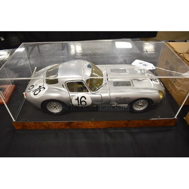 AWESOME! Peter Lindner Racing Jaguar Hand Built Model Car! 23x10x9 - Image 8 of 9