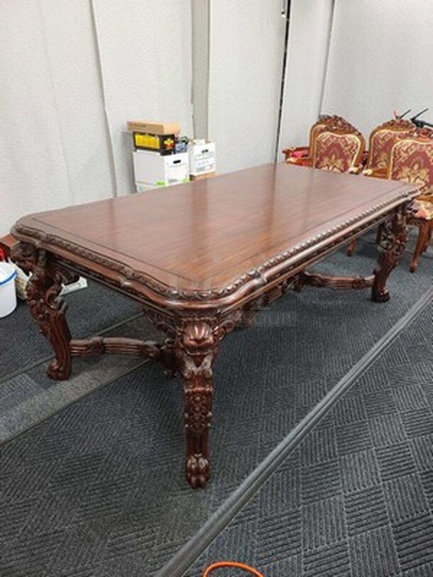 BEAUTIFUL! Wooden Dining Table With 5 Chairs. Table 48x87x33. All In One Money! - Image 3 of 10