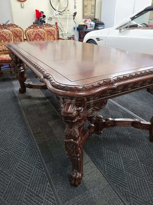 BEAUTIFUL! Wooden Dining Table With 5 Chairs. Table 48x87x33. All In One Money! - Image 4 of 10