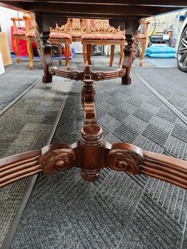 BEAUTIFUL! Wooden Dining Table With 5 Chairs. Table 48x87x33. All In One Money! - Image 6 of 10