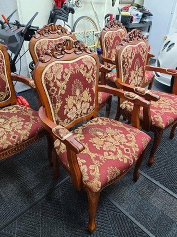 BEAUTIFUL! Wooden Dining Table With 5 Chairs. Table 48x87x33. All In One Money! - Image 7 of 10