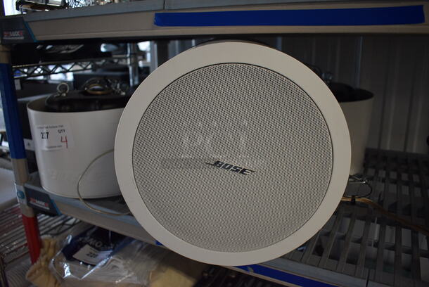 4 Bose Round Speakers. 12x12x8. 4 Times Your Bid!
