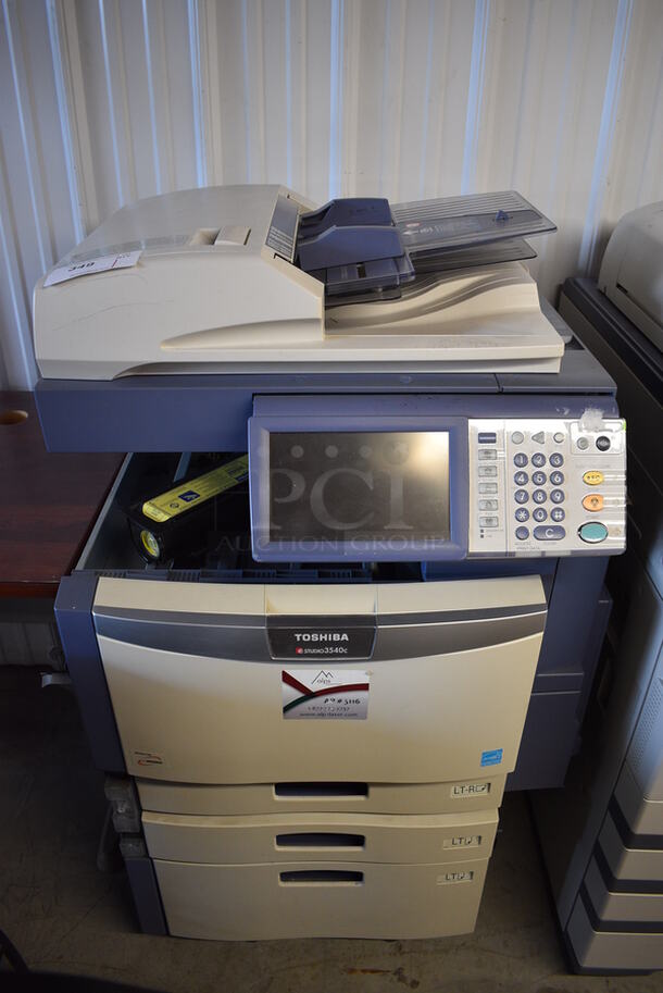Toshiba Model eStudio 3540c Floor Style Copier Printer. 25x30x48