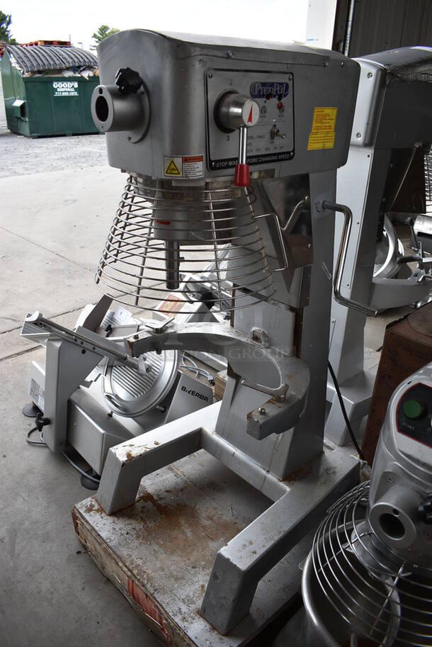 AWESOME! 2017 PrepPal Model PPM-30 Metal Commercial Floor Style 30 Quart Planetary Mixer w/ Bowl Guard. 110 Volts, 1 Phase. 21x24x48. Tested and Working!