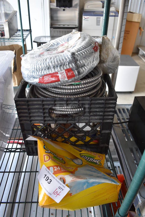 ALL ONE MONEY! Lot of Various Items Including Wires and Swiffer Dusters! 