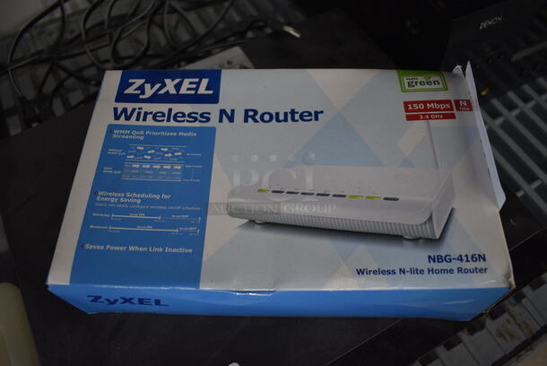IN ORIGINAL BOX! ZyXel Wireless Router