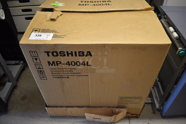 BRAND NEW IN BOX! Toshiba Model MP-4004L Gray Metal Large Capacity Feeder. 14x24x24 