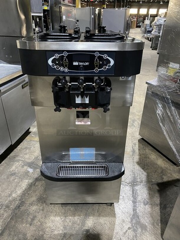 Sweet! LATE MODEL! 2013 Taylor  3 Handle Ice Cream Machine! Model 723--33 Serial M3125634! 208/230V 3Phase! On Commercial Casters! Working When Removed! 