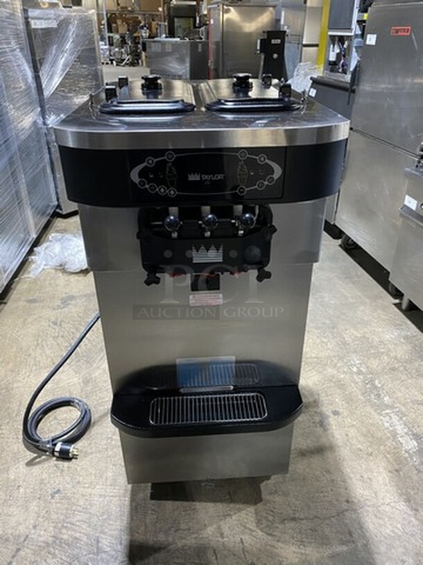 Sweet! LATE MODEL! 2013 Taylor  3 Handle Ice Cream Machine! Model 723--33 Serial M3125636! 208/230V 3Phase! On Commercial Casters! Working When Removed! 