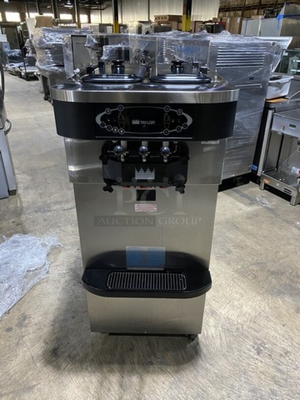 Sweet! LATE MODEL! 2013 Taylor  3 Handle Ice Cream Machine! Model 723--33 Serial M3125635! 208/230V 3Phase! On Commercial Casters! Working When Removed! 