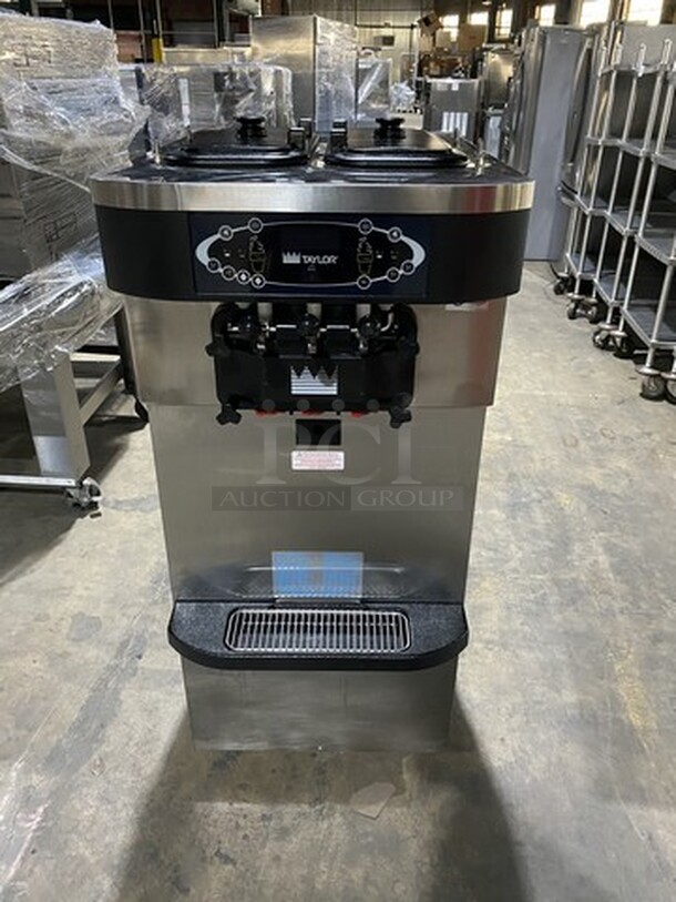 Sweet! LATE MODEL! 2013 Taylor  3 Handle Ice Cream Machine! Model 723--33 Serial M3125638! 208/230V 3Phase! On Commercial Casters! Working When Removed! 