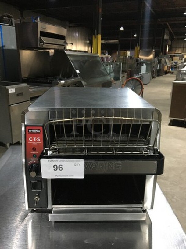 Waring Commercial Countertop Conveyor Toaster! All Stainless Steel! Model CTS1000!
