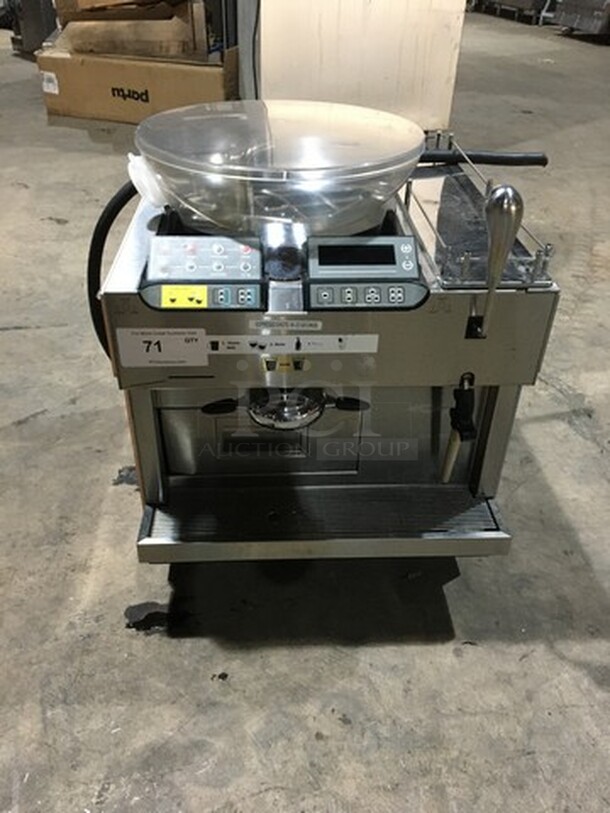 Thermo Plan Commercial Counter Top Espresso Machine! With Coffee Bean Grinder! All Stainless Steel!