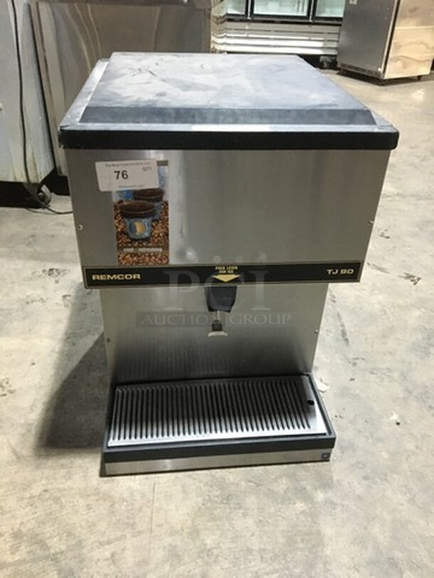 Remcor Commercial Countertop Ice Dispenser! With Drip Tray! All Stainless Steel! 