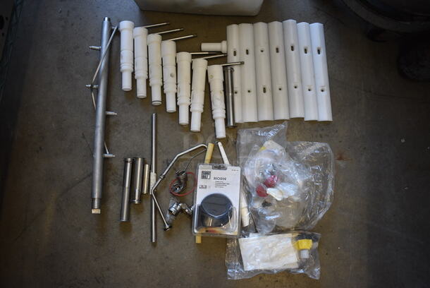 ALL ONE MONEY! Lot of Various Parts and Pieces for Ice Cream Machine Including Auger!
