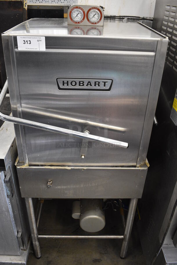 BEAUTIFUL! Hobart Stainless Steel Commercial Pass Through Dishwasher. 30x31x62