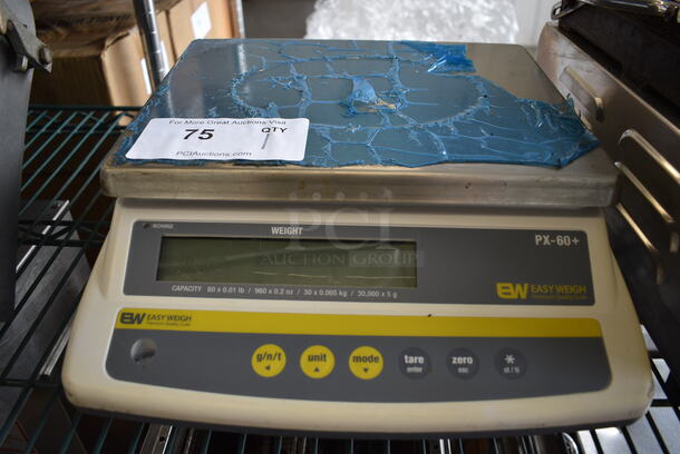 Model PX-60 Metal Countertop Food Portioning Scale. 12x14x5. Cannot Test Due To Missing Power Cord