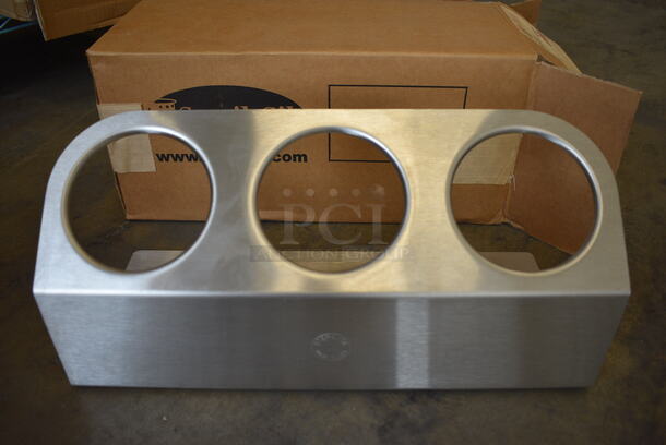 3 BRAND NEW IN BOX! Steril-Sil Metal 3 Hole Multi-Function Dispensers. 16x7x7. 3 Times Your Bid!