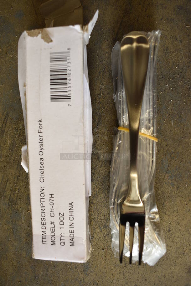 12 BRAND NEW IN BOX! Chelsea Oyster Forks. 6