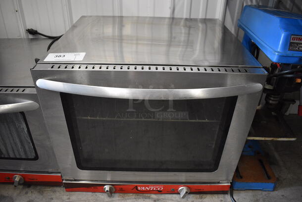 NICE! Avantco Stainless Steel Commercial Countertop Electric Powered Convection Oven w/ View Through Door and Metal Oven Rack. 23x22x19