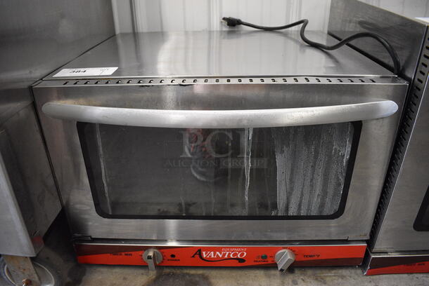 NICE! Avantco Stainless Steel Commercial Countertop Electric Powered Convection Oven w/ View Through Door. 23x22x16