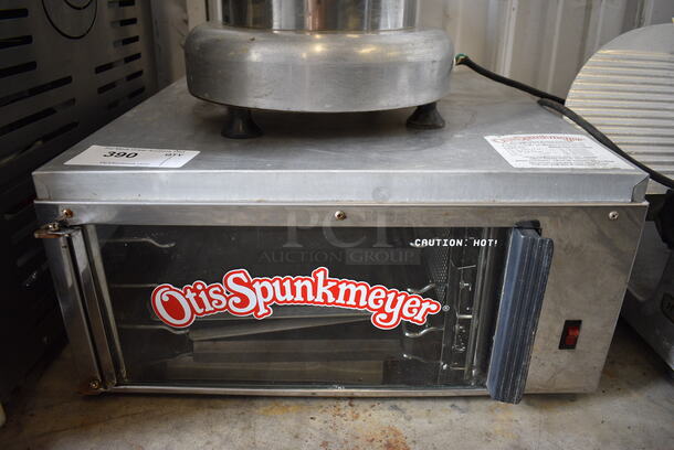 NICE! Otis Spunkmeyer Stainless Steel Commercial Countertop Electric Powered Convection Oven w/ View Through Door. 19x19x10. Tested and Working!