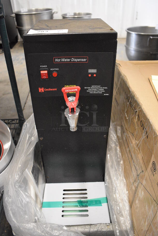 BRAND NEW SCRATCH AND DENT! Grindmaster Cecilware Model HWD3 Metal Commercial Countertop Hot Water Dispenser. 120 Volts, 1 Phase. 9x19x25