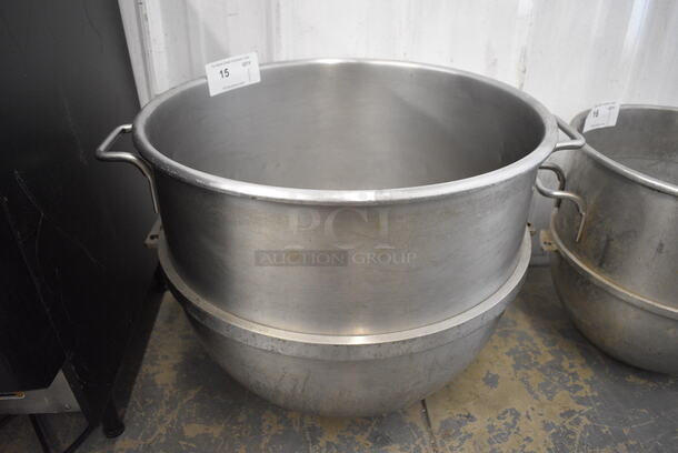 Stainless Steel Commercial 80 Quart Mixing Bowl for Hobart Mixer. 26x21.5x18