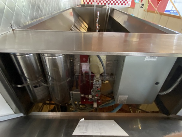MINT CONDITION! CaptiveAire ND2 Hood With PSP (Supply Plenum) and Wet Chemical Fire Suppression Unit, 117"x48"x24". Also Includes 15" Plenum [not included in measurements] This lot is located on-site in Modesto, California. Winning bidder is responsible for removal and any repairs resulting from removal. This lot will be available for removal the weekend of 28-AUG-2020. Winning Bidder must contact PCI Auctions Southwest no later than 26-AUG-2020 to arrange removal. - Image 4 of 4