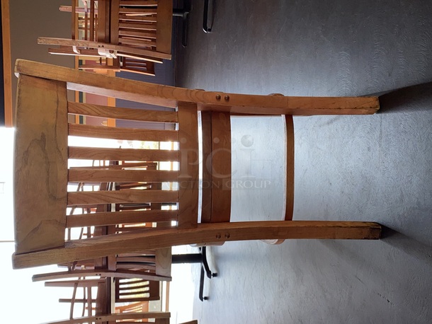 CLASSIC! (4) Wooden Dining Room Chairs. 18x17-1/4x35  4x Your Bid             This lot located on site in Modesto, CA. Pick-up is scheduled for the weekend of 28-AUG-2020. Shipping is Available. Winning Bidder Must Contact PCI Auctions Southwest by 26-AUG-2020 to Confirm Shipping or Pick-Up Arrangements. - Image 5 of 7