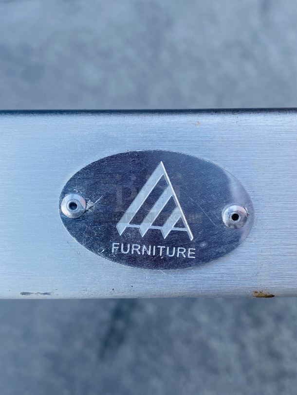AMAZING! Set of (3) Furniture - Aluminum Chairs. 
15-1/4x17-3/4x32-1/2                                                      3x Your Bid - Image 8 of 8