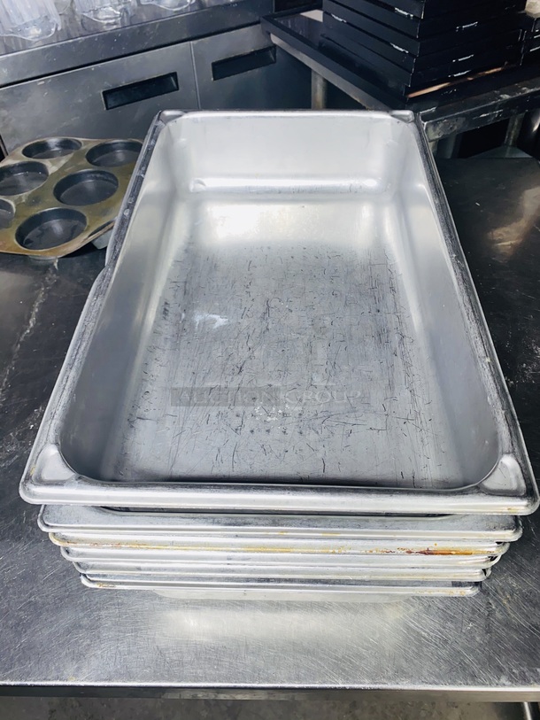 NICE! Lot of (5) Vollrath Anti-Sieze Full Size 4" Drop In Pans.

5x Your Bid - Image 2 of 3