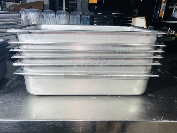 NICE! Lot of (6) Vollrath Anti-Sieze Full Size 4" Drop In Pans.

6x Your Bid - Image 2 of 4