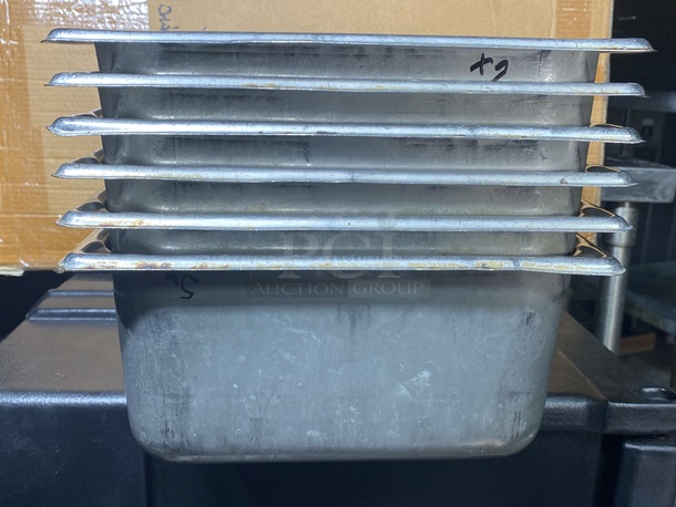 NICE! Lot of (6) Full Size 6" Drop In Pans. 

6x Your Bid - Image 3 of 3