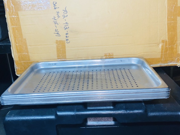 BEAUTIFUL!! Full Size 1 1/4" Deep Anti-Jam Perforated Stainless Steel Steam Table / Hotel Pans

5x Your Bid - Image 2 of 4
