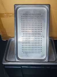 BEAUTIFUL!! Full Size 1 1/4" Deep Anti-Jam Perforated Stainless Steel Steam Table / Hotel Pans

4x Your Bid