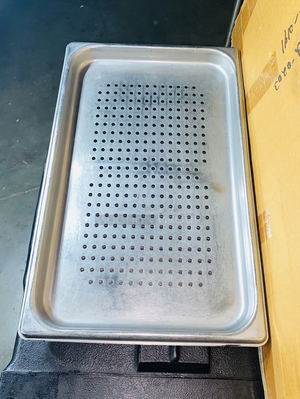 BEAUTIFUL!! Full Size 1 1/4" Deep Anti-Jam Perforated Stainless Steel Steam Table / Hotel Pans

4x Your Bid - Image 3 of 3