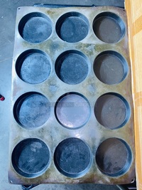 AWESOME!! 60 40 Sessanta Quaranta, Silicone Baking Sheet. 12 Round 4-3/4" cutouts