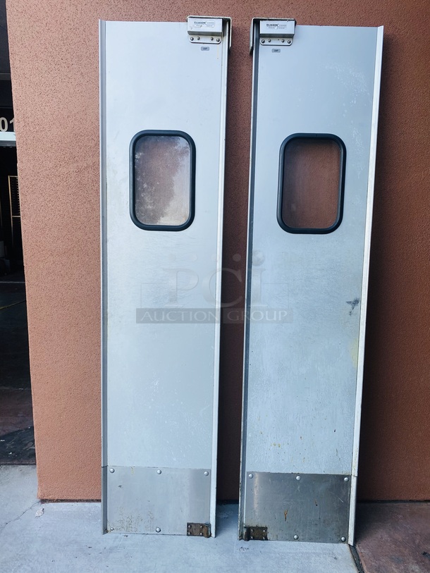 (2) Eliason Swing Doors. Includes all hardware. 82-1/4x19-1/4 

2x Your Bid - Image 2 of 2