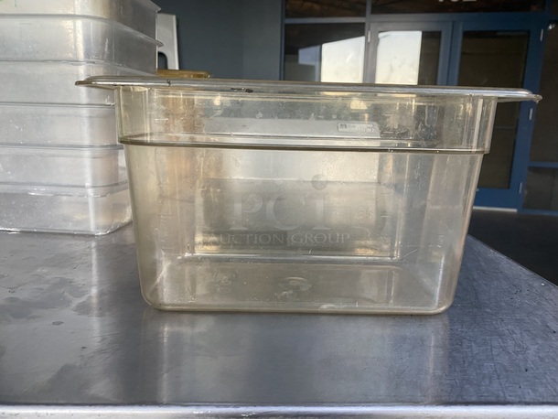 AWESOME!! Cambro Camwear Cambro 96PHP150 H-Pan™ 1/9 Size Amber High Heat Plastic Food Pan - 4" Deep


4x Your Bid  - Image 2 of 6