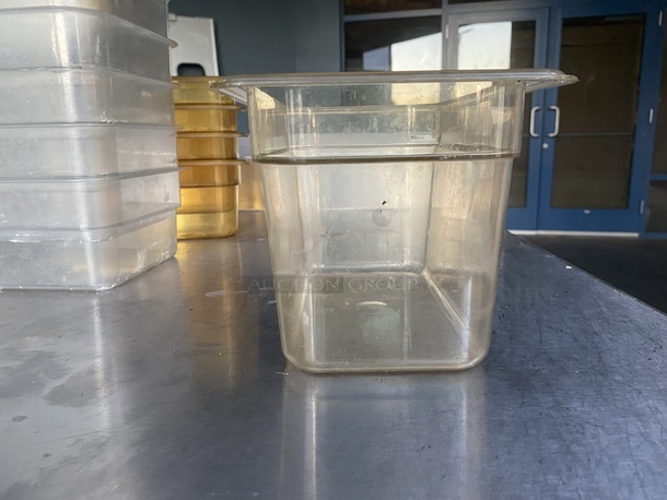 AWESOME!! Cambro Camwear Cambro 96PHP150 H-Pan™ 1/9 Size Amber High Heat Plastic Food Pan - 4" Deep


4x Your Bid  - Image 3 of 6