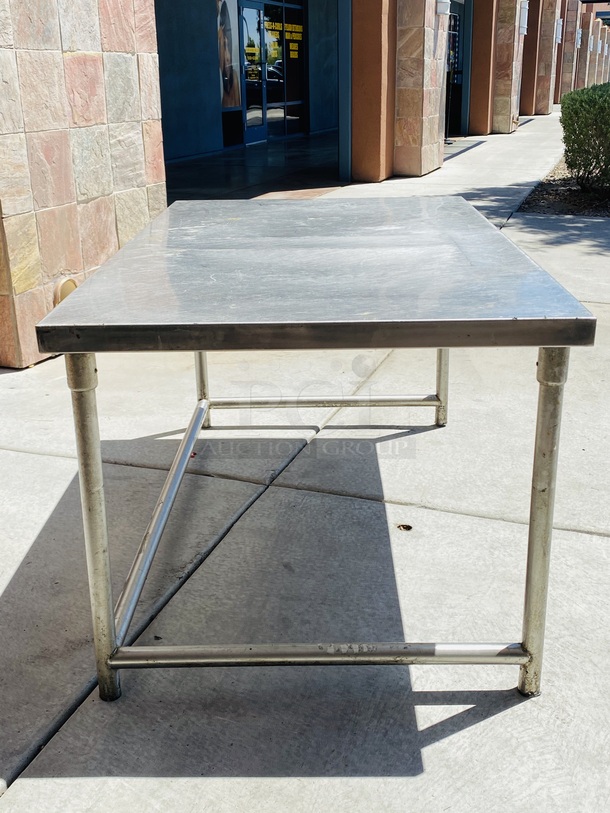 AWESOME!! 60" Stainless Steel Work Table, 304 stainless steel top, stainless steel legs w/side & rear crossrails & adj. stainless steel feet. 60x36x30 - Image 5 of 6