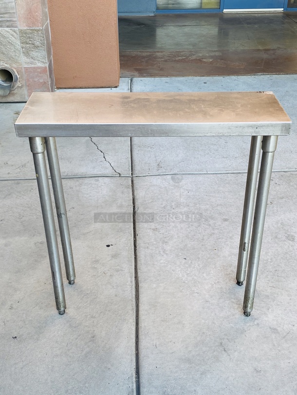 SLIM! Stainless Steel Work Table/Equipment Stand.

18x12x36