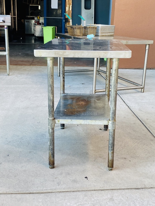 AWESOME!! Stainless Steel Work Table with Under-shelf.

48x30x41

