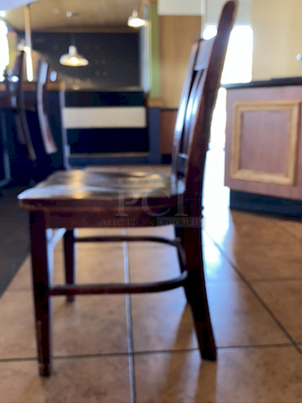 CLASSIC! Wood Dining Room Chairs - Color: Maple - 18x17-1/4x35     4x Your Bid        This lot located on site in Modesto, CA. Pick-up is scheduled for the weekend of 28-AUG-2020. Shipping is Available. Winning Bidder Must Contact PCI Auctions Southwest by 26-AUG-2020 to Confirm Shipping or Pick-Up Arrangements. - Image 5 of 6