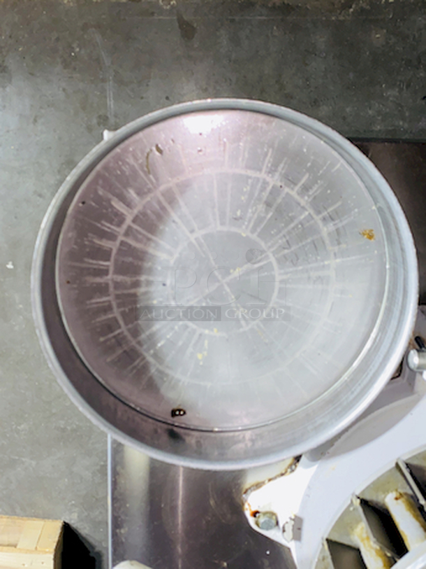 CRÈME DE LA CRÈME! Dough Divider/Rounder by Oliver - Model No. 623-N and Equipment Stand Model No. 2SU-30 on Commercial Casters.        This lot consists of: Bun Divider, hand operated, cast iron & cast aluminum construction, 36 part up to 4 oz., std. - Price New: $1580        Equipment stand: 30x30x24, 14 gauge, all welded construction, NSF. 304 stainless steel top with turned down edges, 18 gauge stainless steel undershelf and 16 gauge stainless steel legs and adjustable stainless steel feet. - Price New: $580        2x Your Bid - Image 5 of 12
