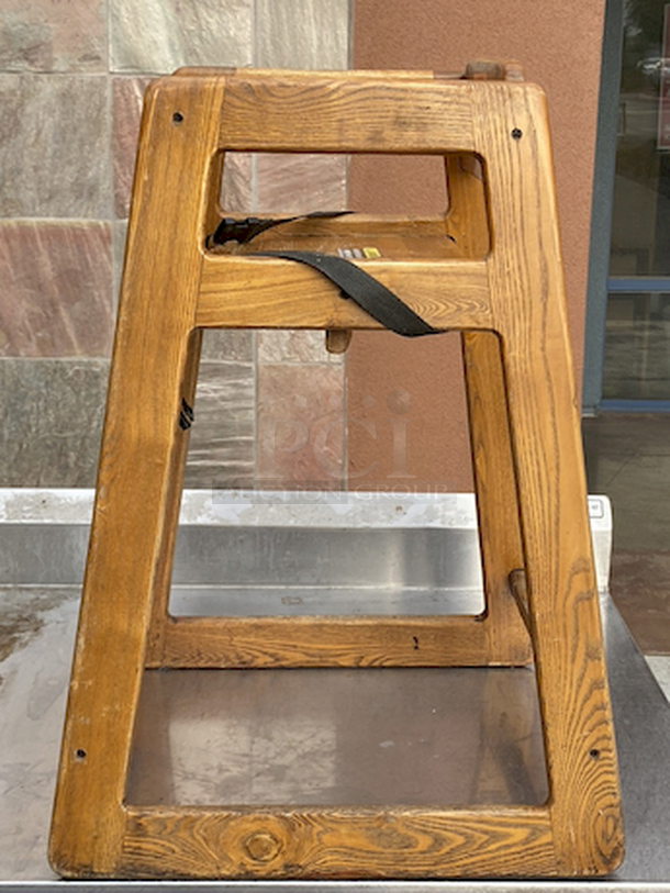 BEAUTIFUL!! Wooden Highchair with Safety Strap!

19x19x28 - Image 2 of 3