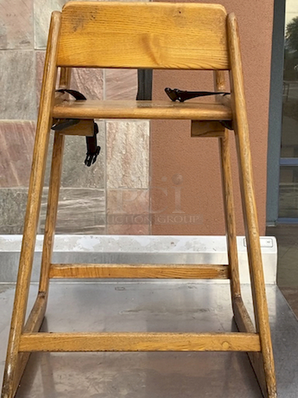 BEAUTIFUL!! Wooden Highchair with Safety Strap!

19x19x28 - Image 3 of 3