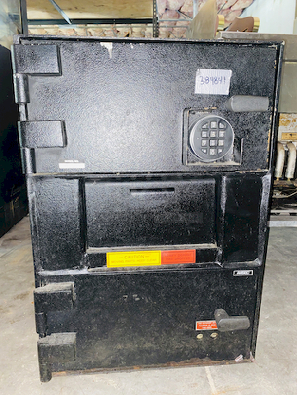 SOLID & SECURE! Combination Standard Safe and Cash Drop Box. This Lot includes: The combination, (2) Keys and, all Important Documentation.
